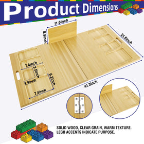 Tademis baseplate table showing bamboo construction and smooth surface.