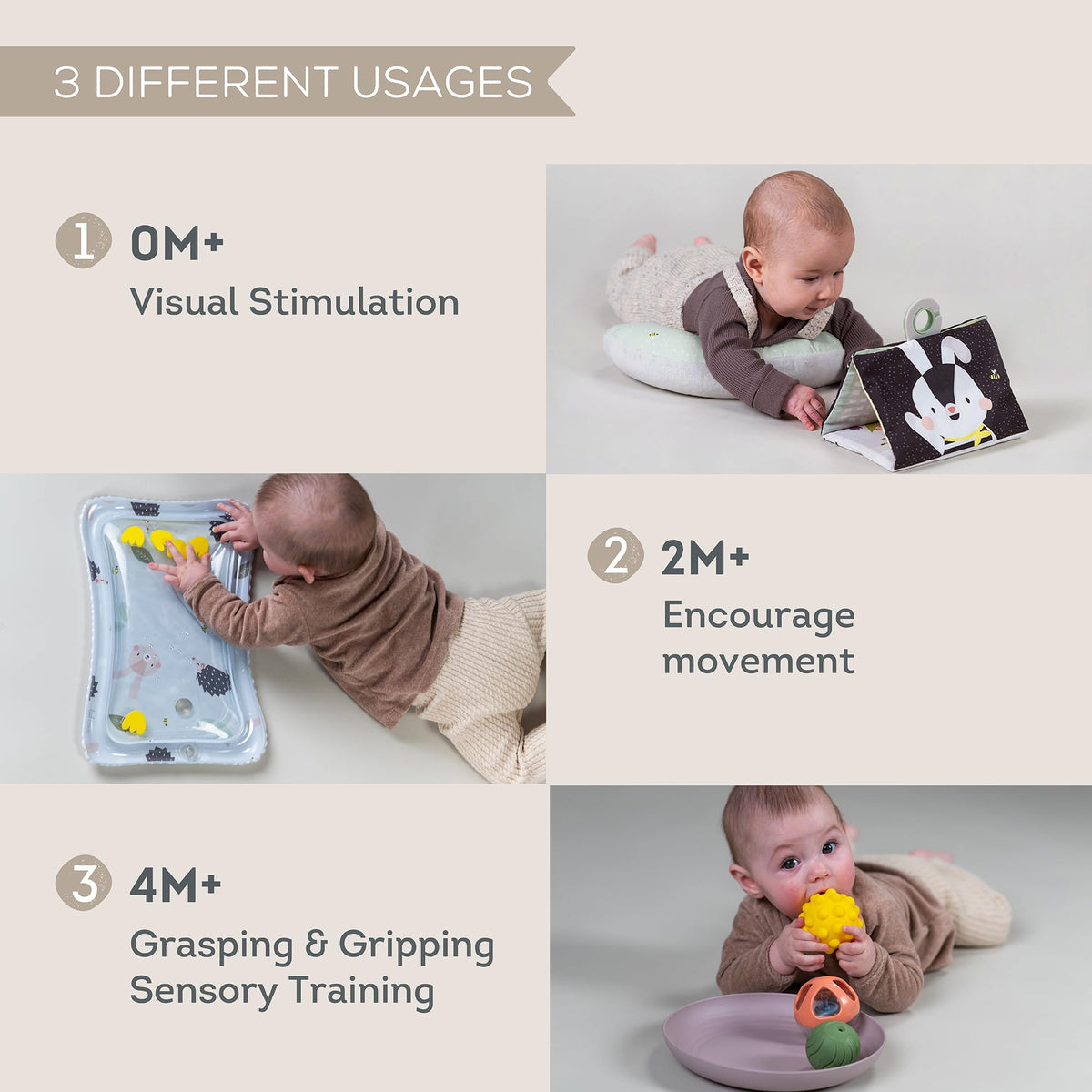 Taf Toys newborn gift set offering a complete sensory experience
