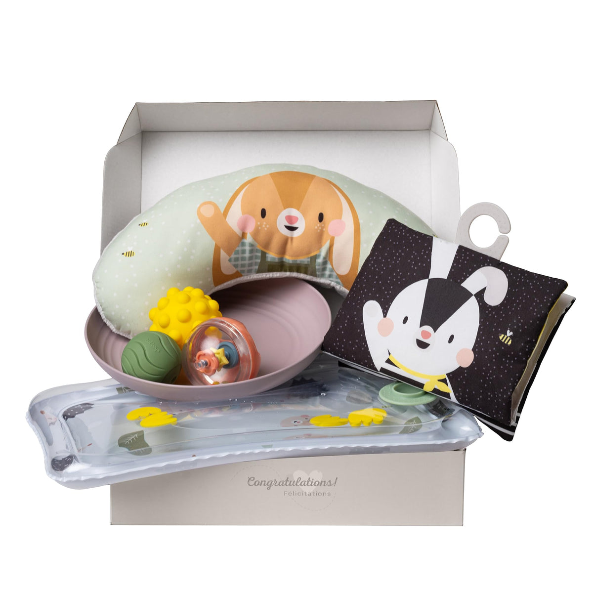 Taf Toys baby tummy time kit with supportive cushion for early postural support