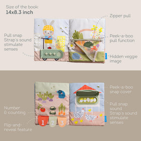 Taf Toys Busy Book color and shape activities spark curiosity during quiet moments