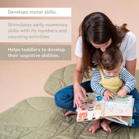 Taf Toys Busy Book numbers counting prompts early numeracy through playful repetition