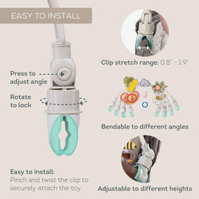 Taf Toys Savannah Adventures arch adjustable angle enables tailored stimulation for growing babies.