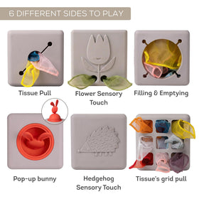 Taf Toys tissue box toy 3D flower for touch development
