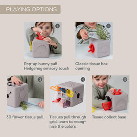Taf Toys tissue box toy ten fabric tissues for grasping