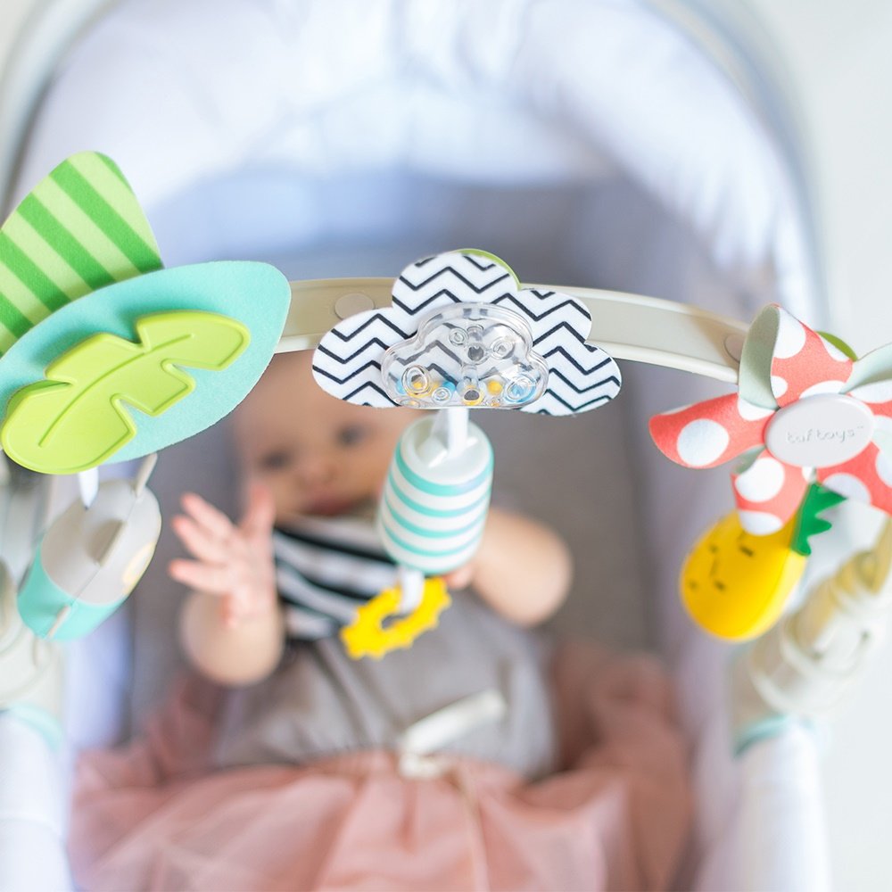 Taf Toys Tropical Arch secure clips ensure stable playtime