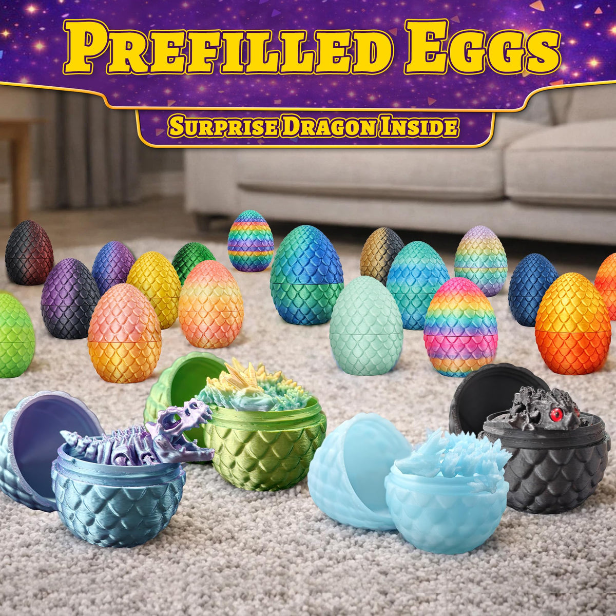 TAHAVICE packaging dragon egg bulk keeps eggs organized and gift-ready.