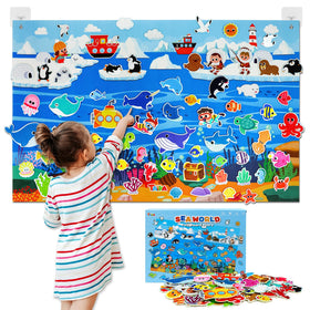 Taika Ocean Felt Story Board cover with vibrant scenes for storytelling practice.