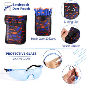 Taiker Nerf Vest Kit protective glasses and masks for safer play