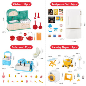 TAKIHON dining area accessories colorful items to decorate dollhouse spaces