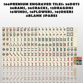 TAIKULA American Mahjong-compatible tiles designed for rules and scoring.