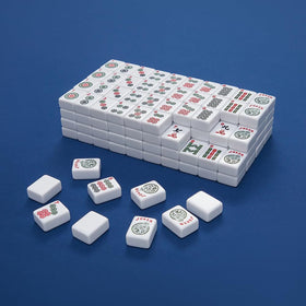 TAIKULA game-night setup highlighting the complete Mahjong set for social play.