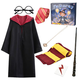 Taikuray Wizard Costume robe flows beautifully for an eye-catching fantasy look.