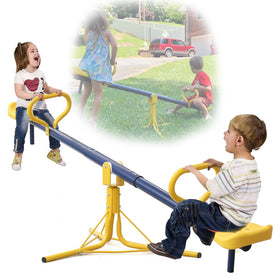 TAILERNRUYE seesaw outdoor backyard setup shows durable construction for long-lasting play.