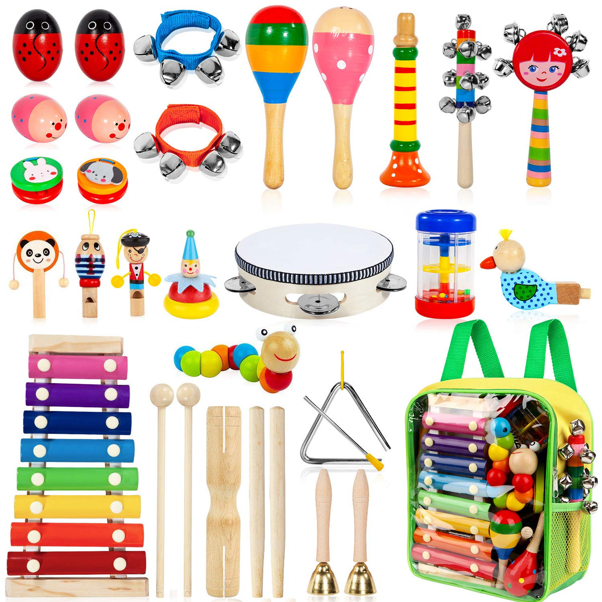 Taimasi kids musical instrument set for early rhythm exploration.