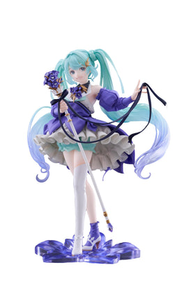 Taito Hatsune Miku AMP+ figure front view, perfect for display and fan collections.