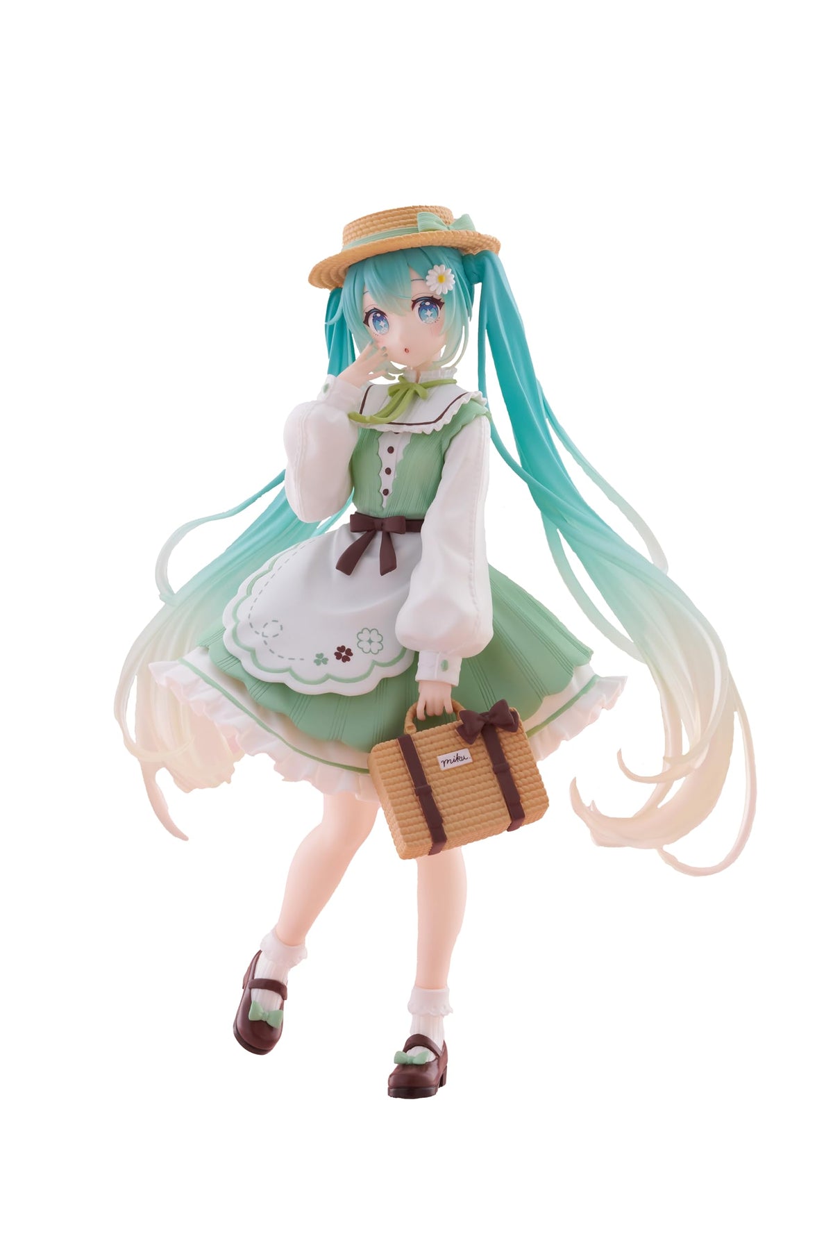 Taito Hatsune Miku figure with base stand for secure display and collection.