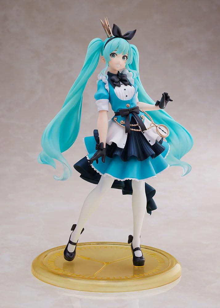 Taito Hatsune Miku Princess AMP Figure Alice ver full figure ready for display shelves