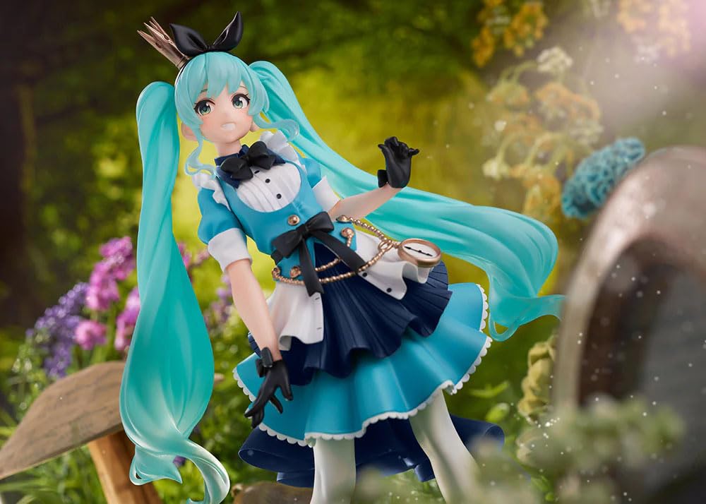 Hair accessory closeup on Taito Hatsune Miku Princess AMP Figure Alice ver
