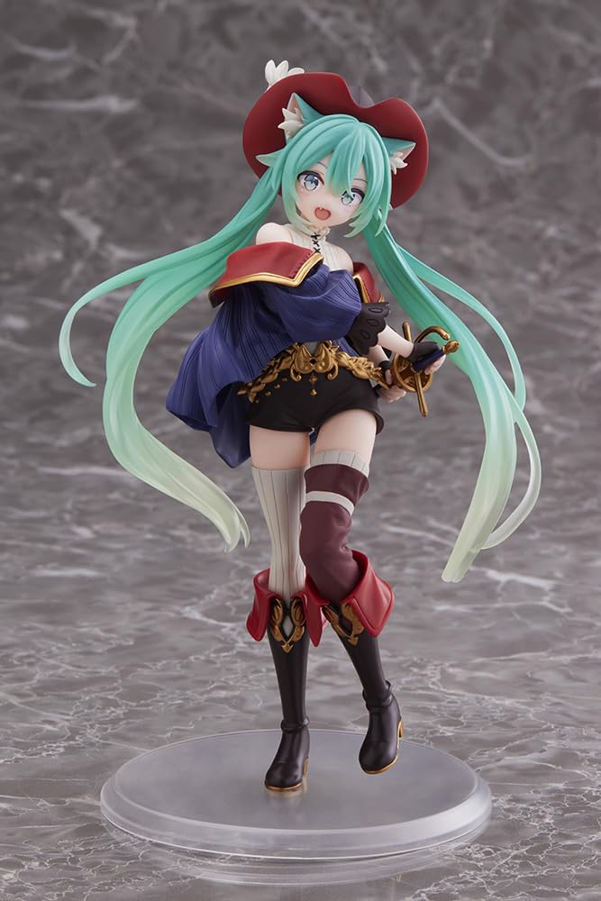 Taito Hatsune Miku Wonderland Puss-in-Boots figure, ideal for display or collection