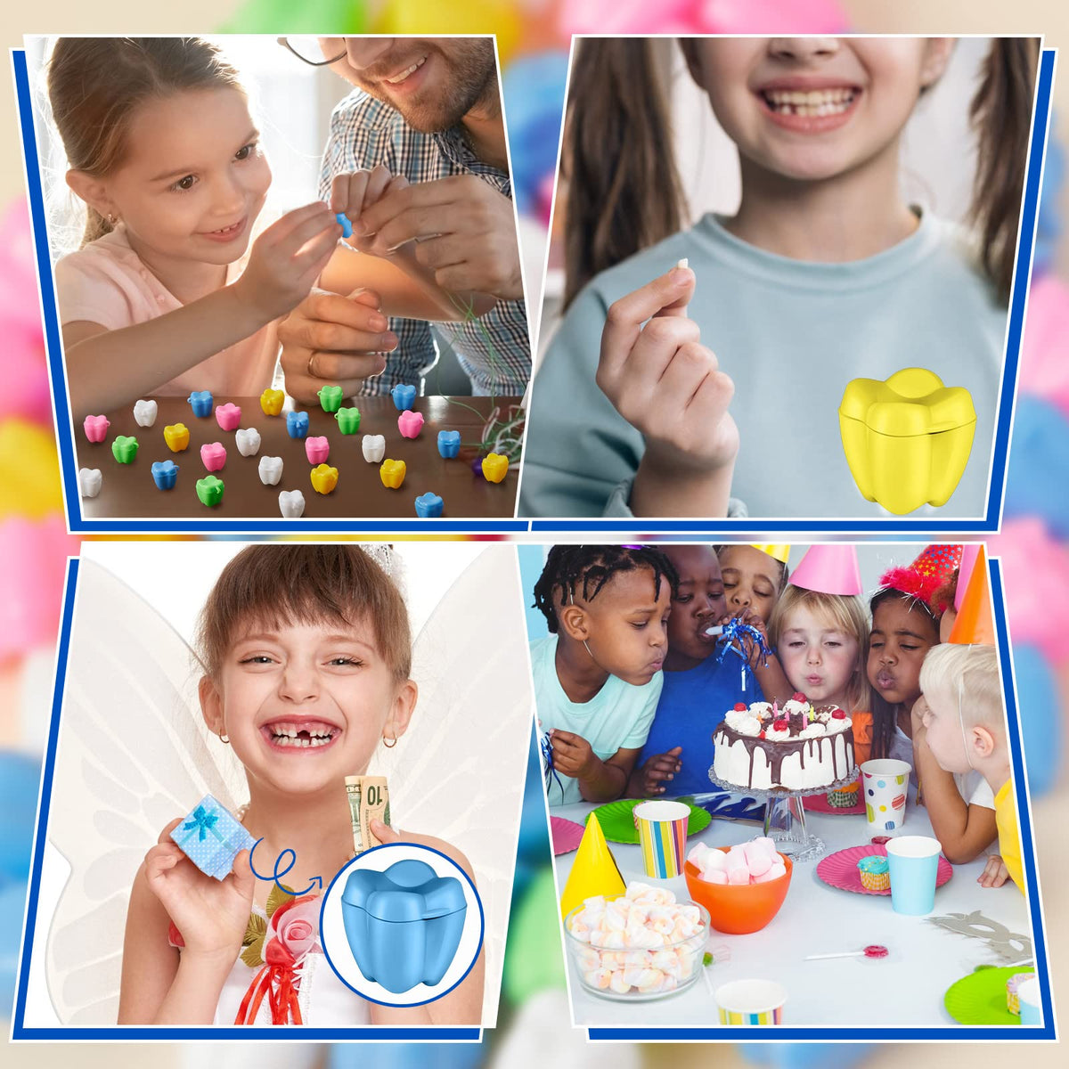 Taiyin tooth savers box in blue complements gift bags and cheerful event rewards.