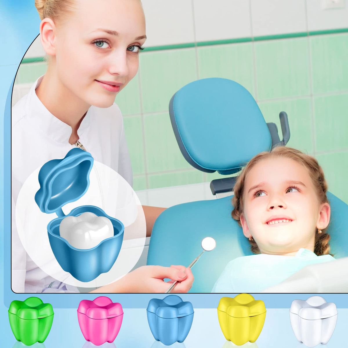 Taiyin tooth savers box in white offers simple storage and keepsake memories.