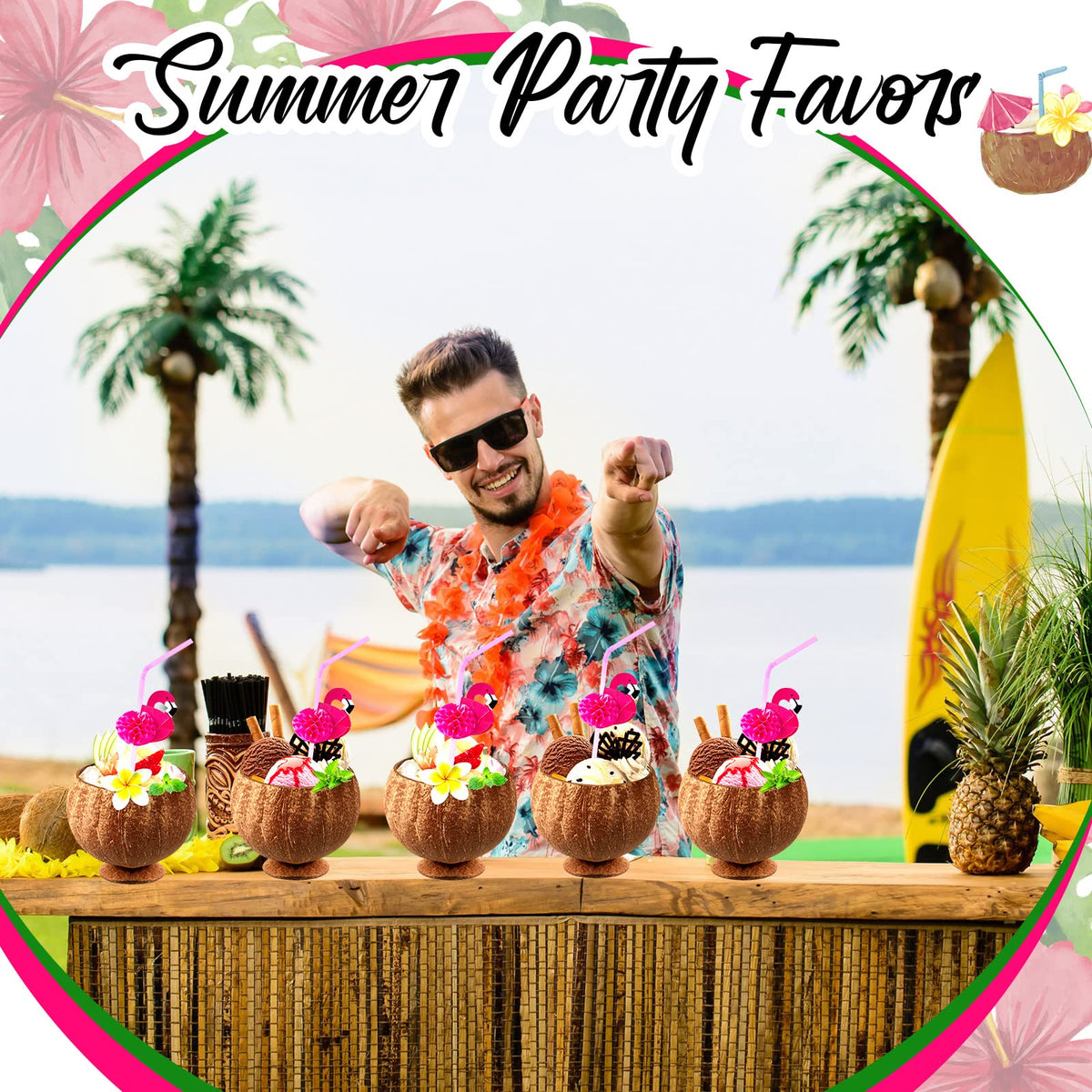 Taiyin tropical party kit suitable for kids and adults at gatherings.