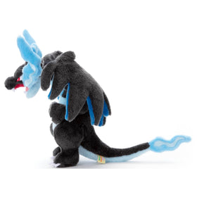 TAKARA TOMY Arts Mega Charizard X plush texture detail highlights soft pile variation.
