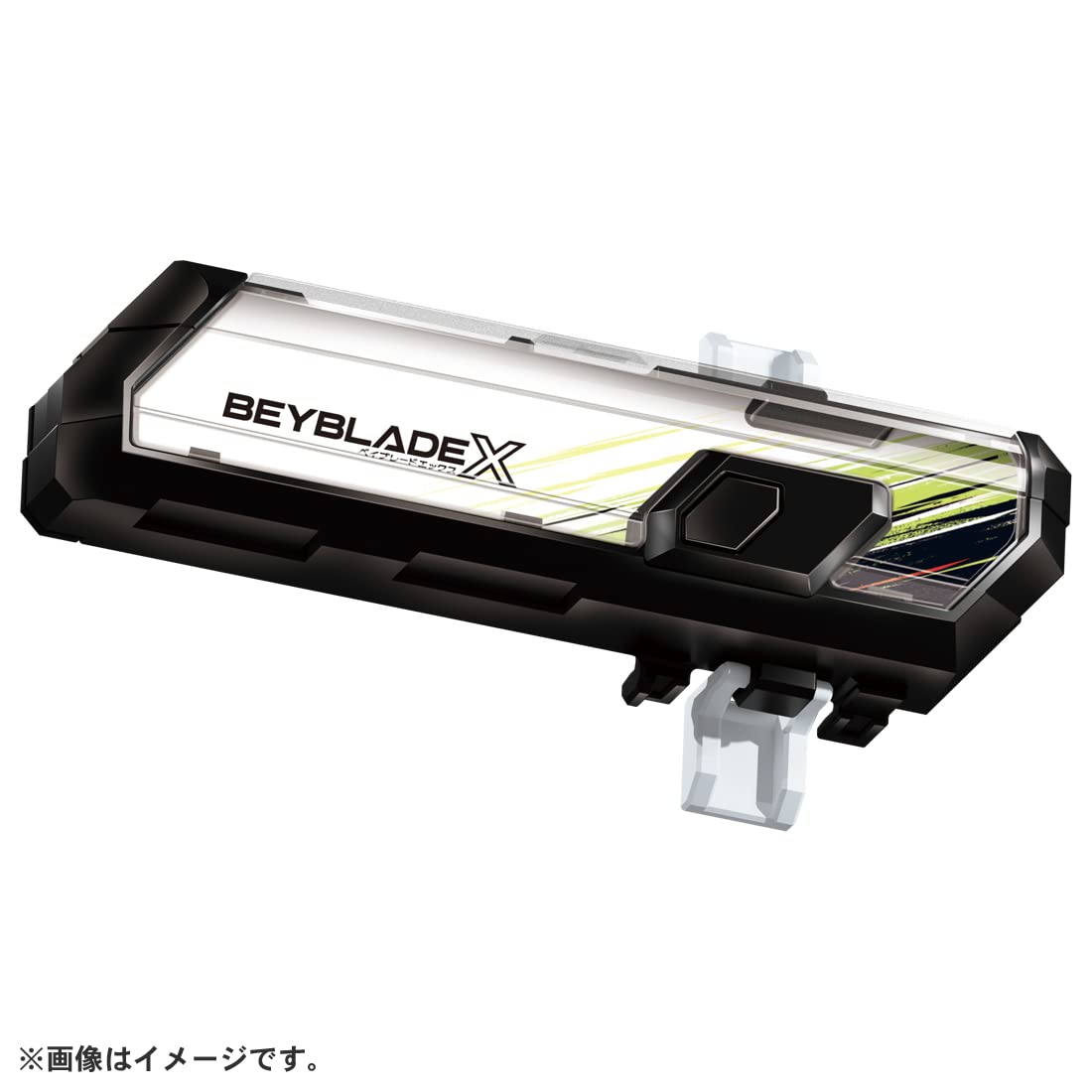 Takara Tomy Beyblade X BX-09 Beyblade Pass packaging showcases ready-to-play kit and launcher compatibility.