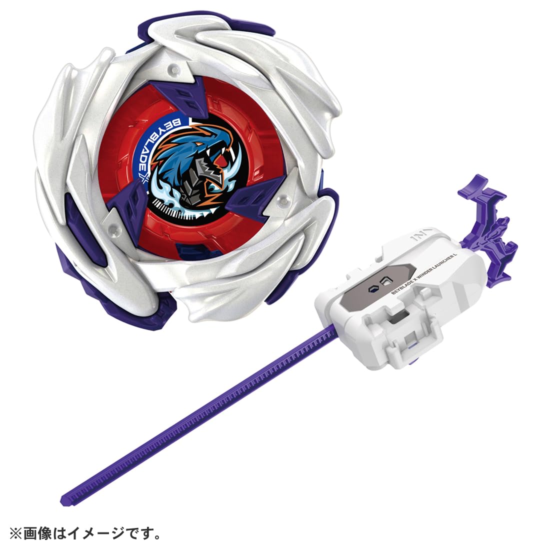 Takara Tomy Beyblade X Meteo Dragoon winder launcher offers large grip for easy throwing