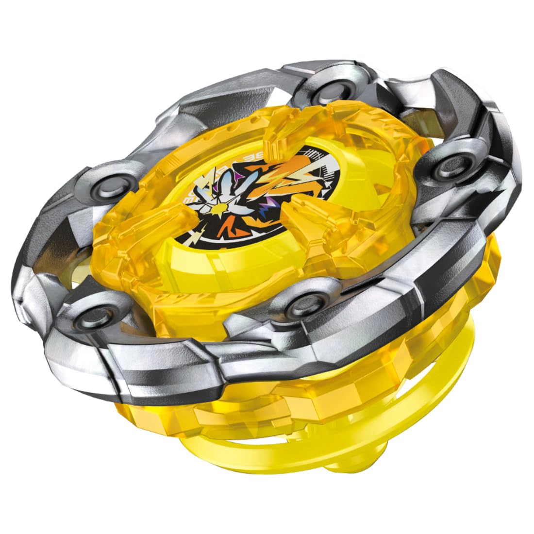 TAKARA TOMY Beyblade X UX-03 Wizard Rod blade shows speed potential in battles.