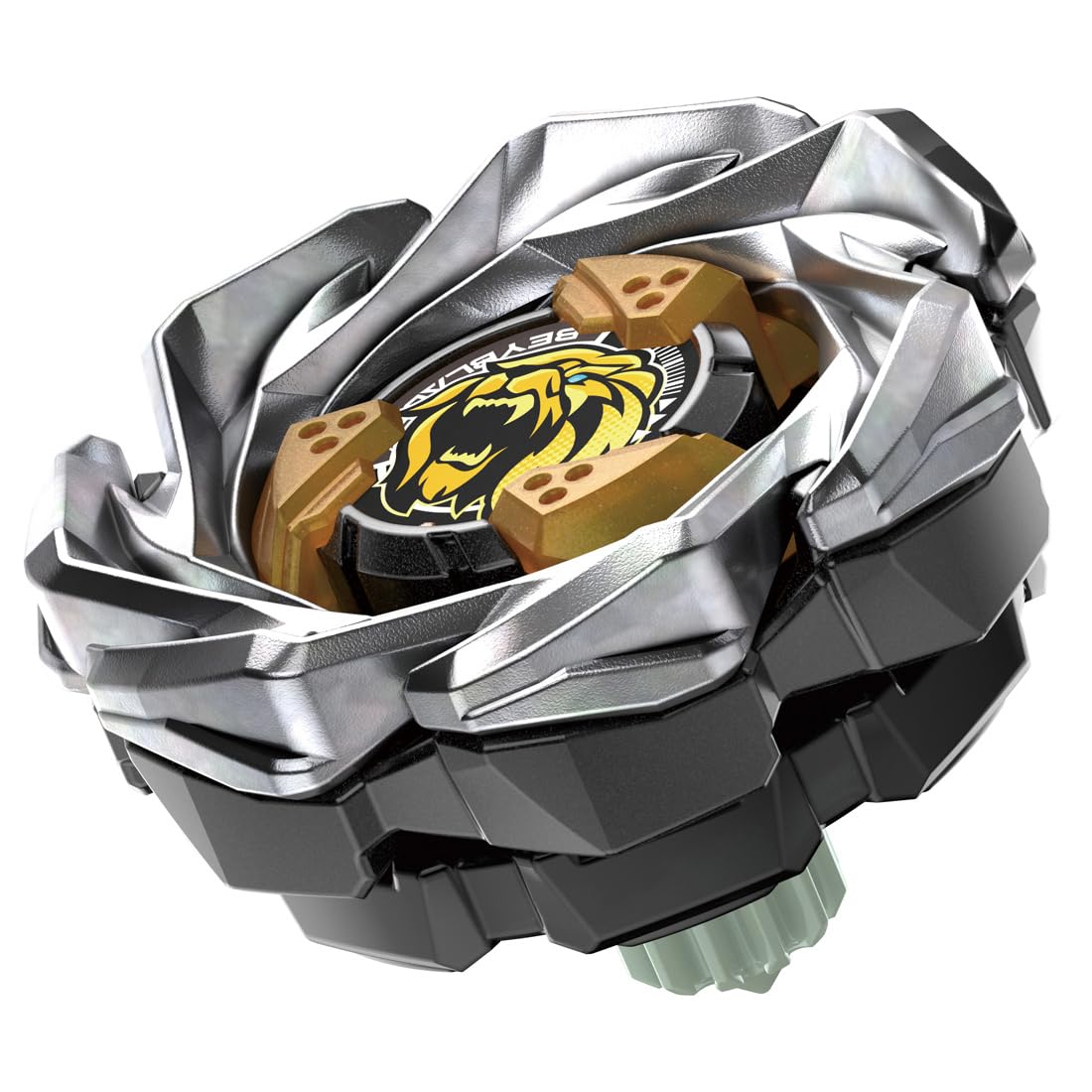 TAKARA TOMY Beyblade X Leoncrest front view highlighting speed-ready design