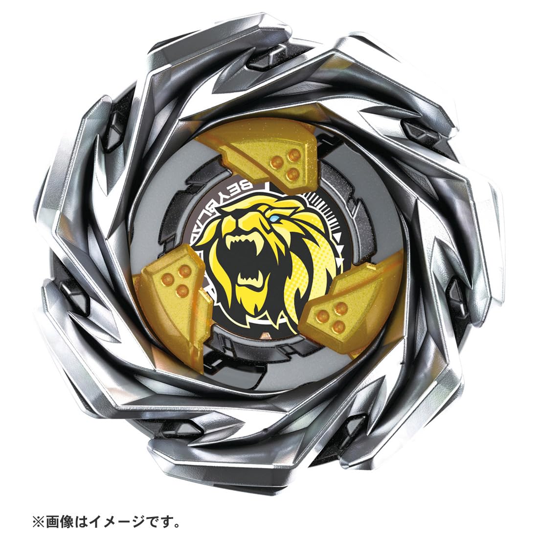 TAKARA TOMY Beyblade X Leoncrest ratchet detail demonstrates directional defense