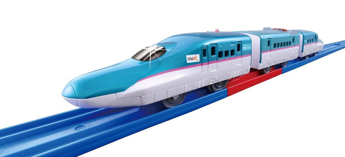Takara Tomy Plarail S-16 E5 Hayabusa front view for realistic layout display