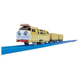 Takara Tomy Plarail Thomas Diesel 10 front view for smooth on-track action