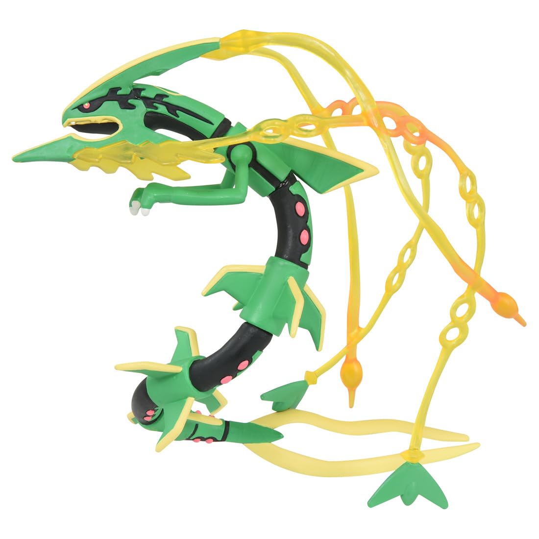 TAKARA TOMY Mega Rayquaza side view: true proportions for collection photos
