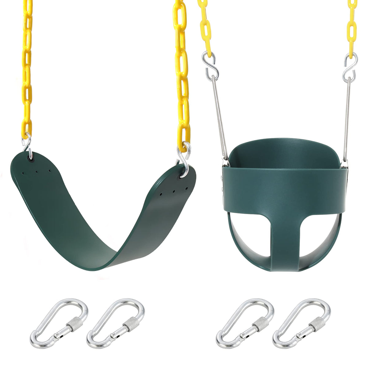 Take Me Away heavy-duty toddler high-back bucket swing seat offers sturdy seating for young riders.