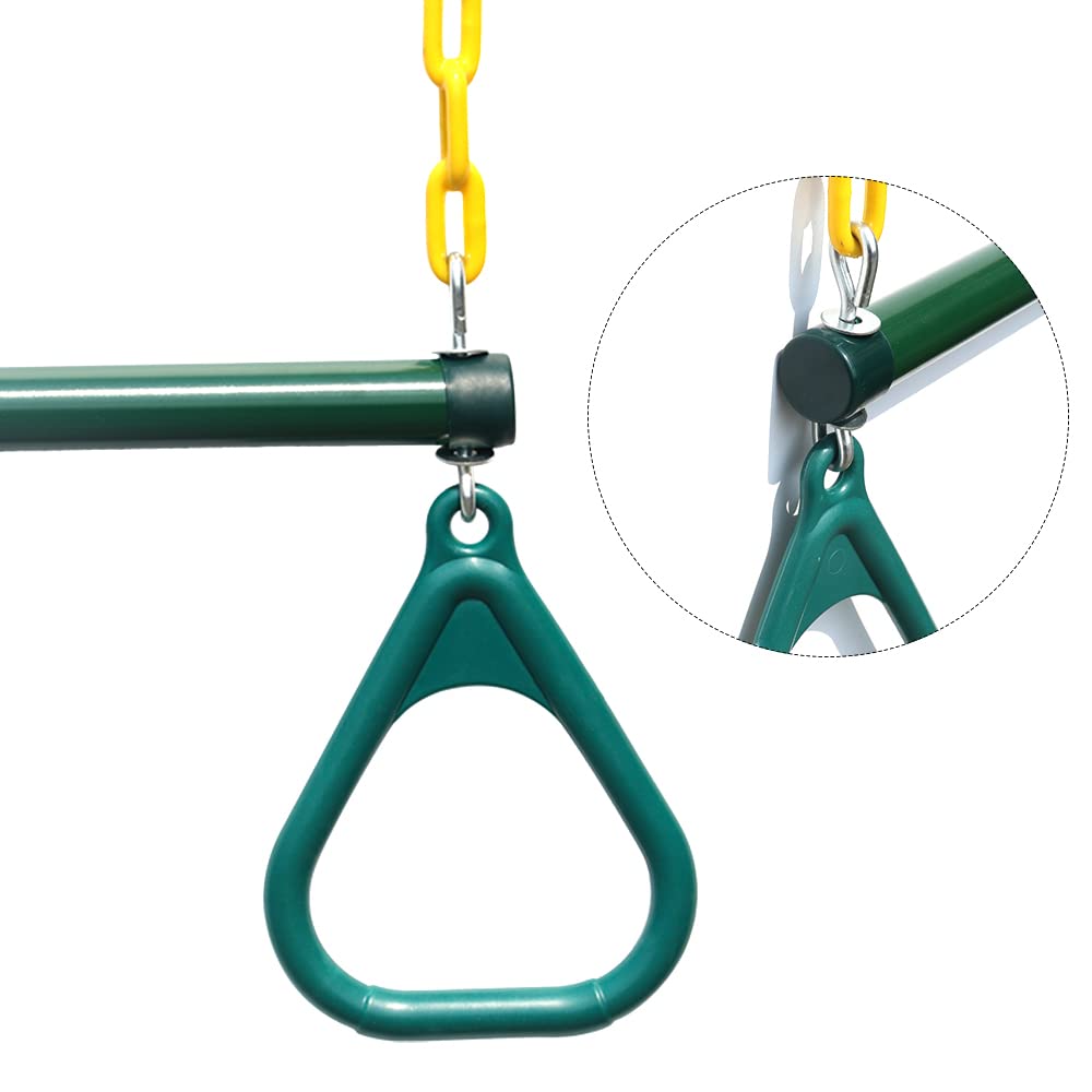 Take Me Away iron bar and PE rings enable quick trapeze setup
