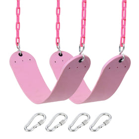 Take Me Away pink swing seat with 26.75 by 5.5 inch surface for backyard comfort