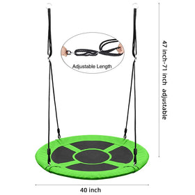 Take Me Away Saucer Tree Swing easy-assembly setup for quick installation