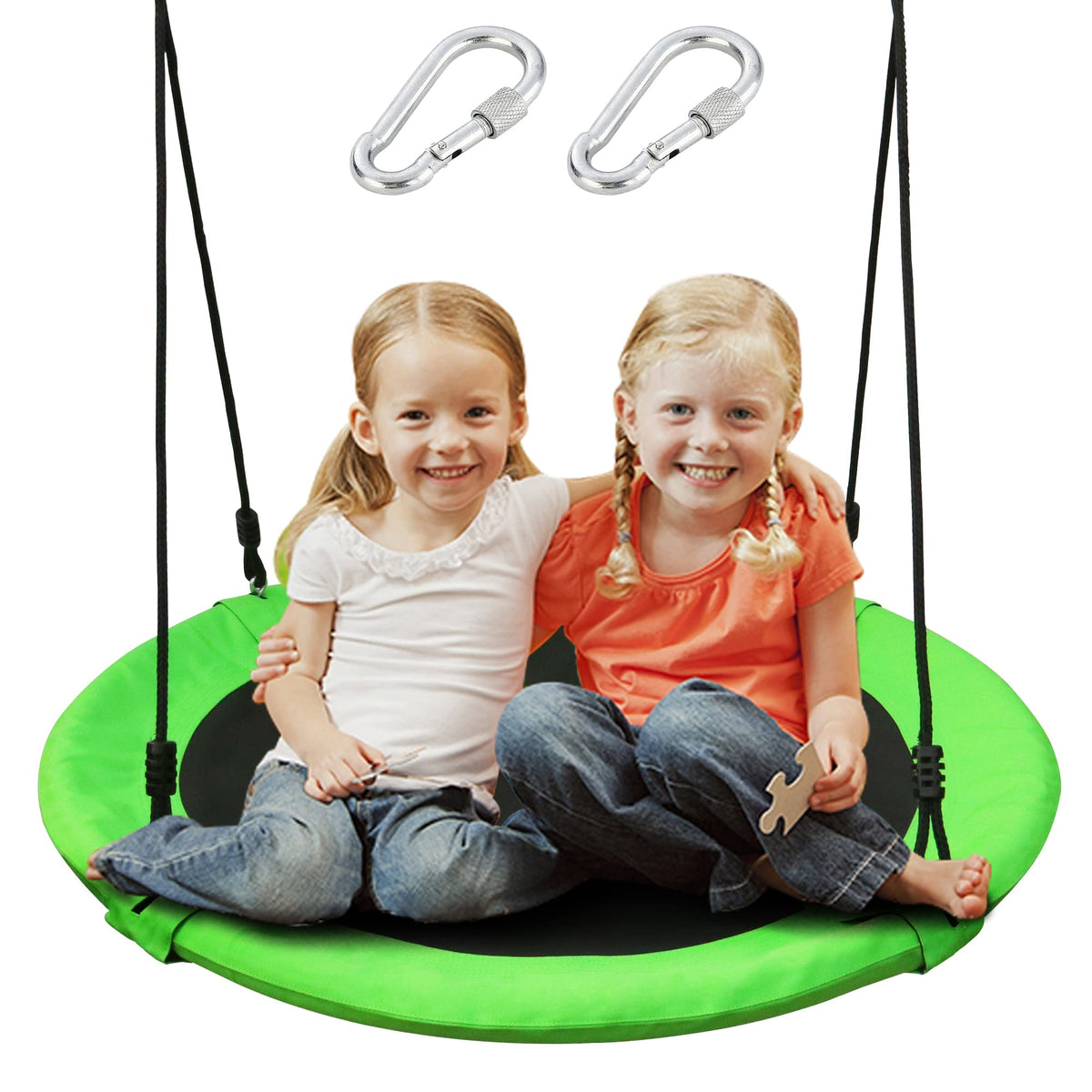 Take Me Away Saucer Tree Swing seat 40 inch for kid-friendly outdoor fun