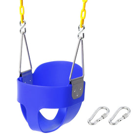 Take Me Away toddler swing with high-back bucket seat for secure, cozy play outdoors