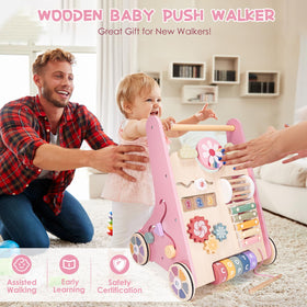 Takeeyce wooden baby walker makes a thoughtful gift for toddlers.