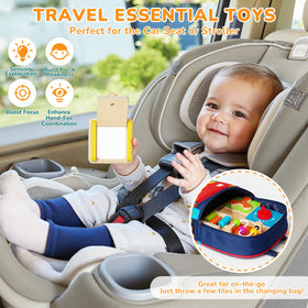 Takeeyce Busy Board rotating gears—engages problem-solving through tactile movement.