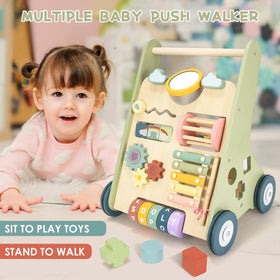 Takeeyce Montessori walker with eight activities for cognitive play