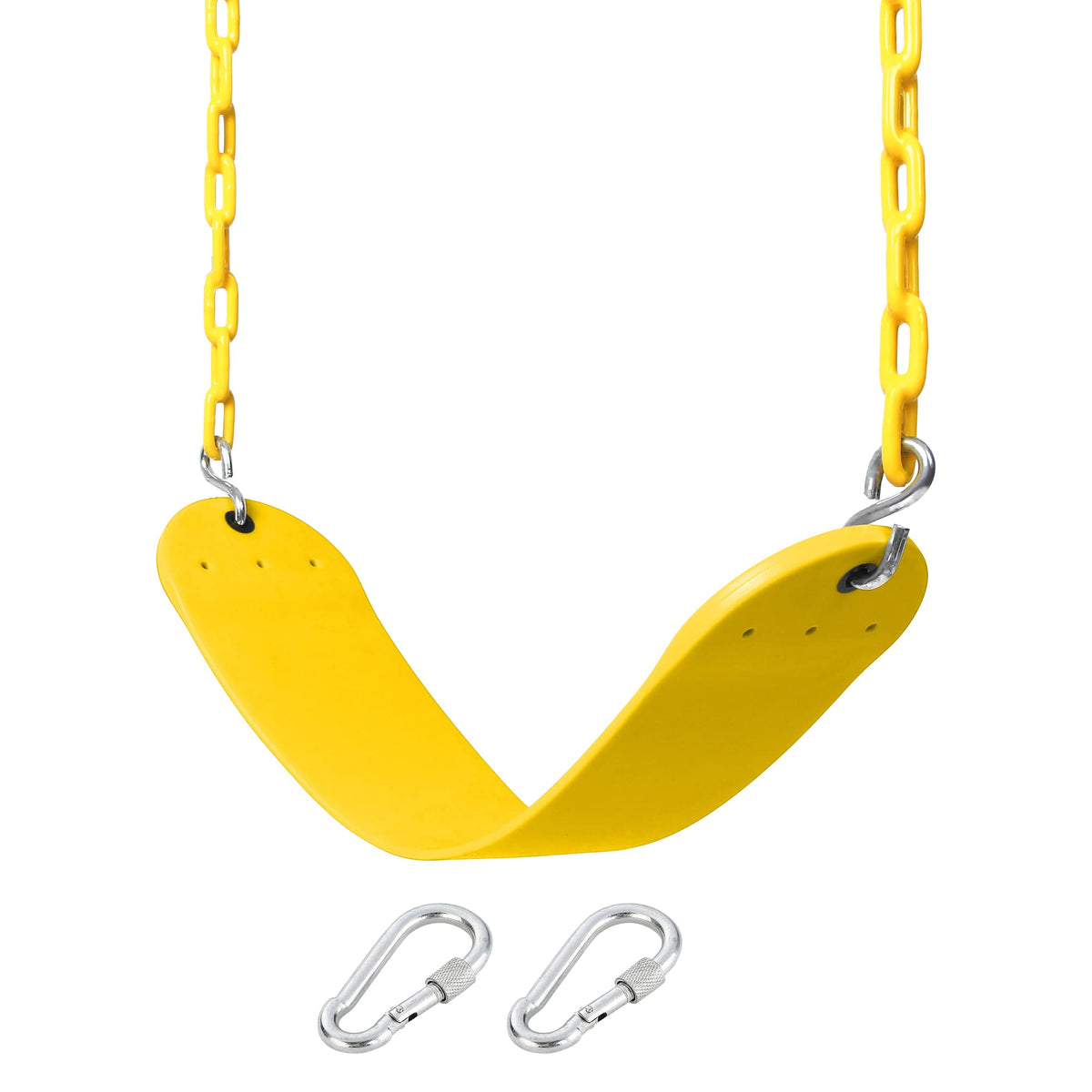 Take Me Away 66-inch heavy-duty swing seat in yellow, durable outdoor replacement.