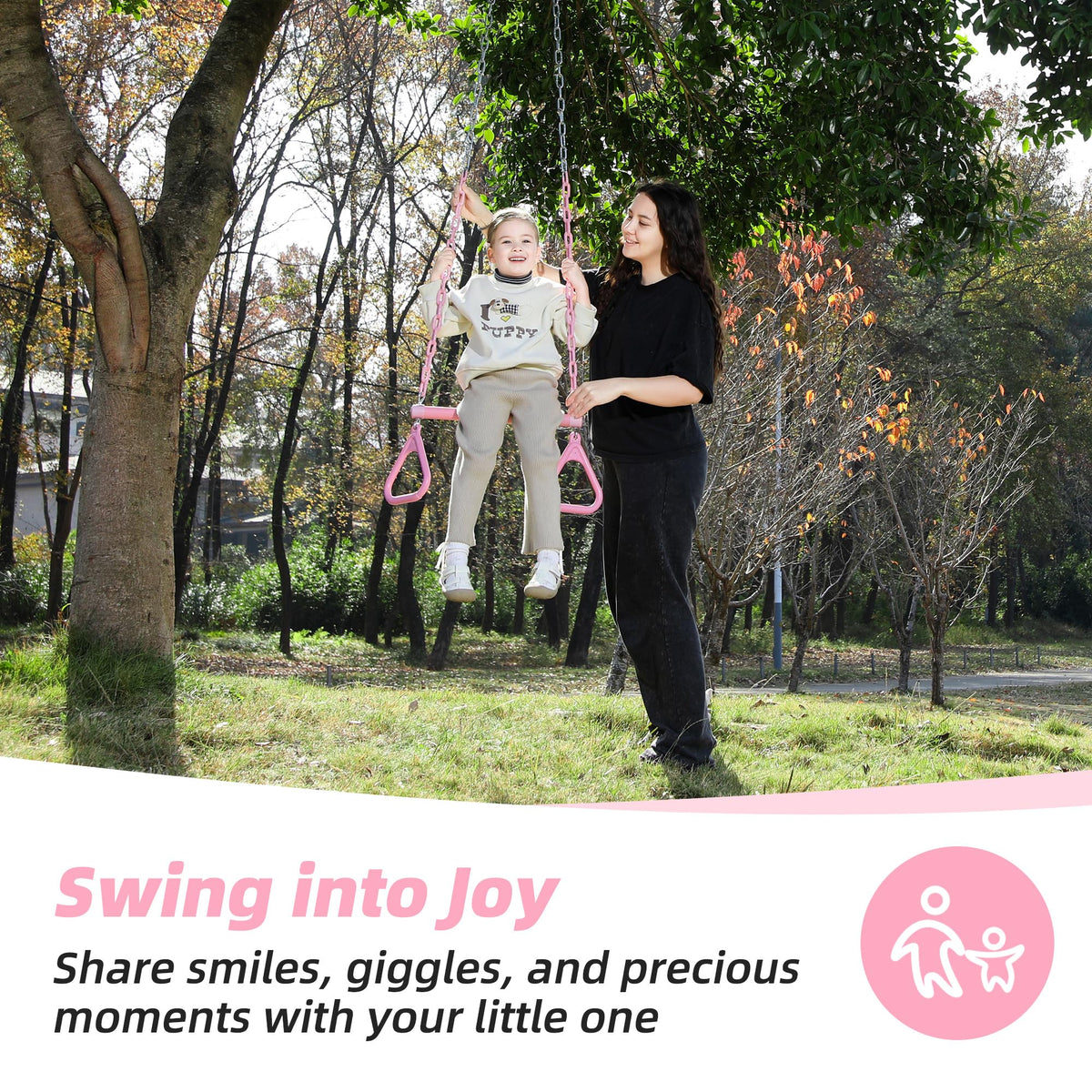 Take Me Away PE rings offer comfortable grip during swinging