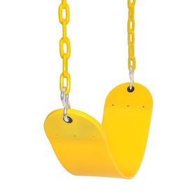 Take Me Away zinc-plated steel chain delivers strong outdoor support.