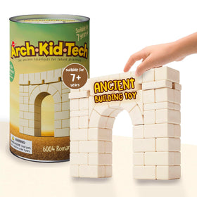 Taksa Toys ArchKidTech Roman Arch blocks for hands-on STEM play and architectural exploration.