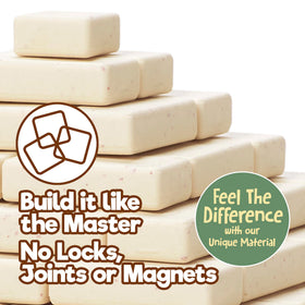Taksa Toys 122-piece block set supports creative architectural play and STEM exploration.