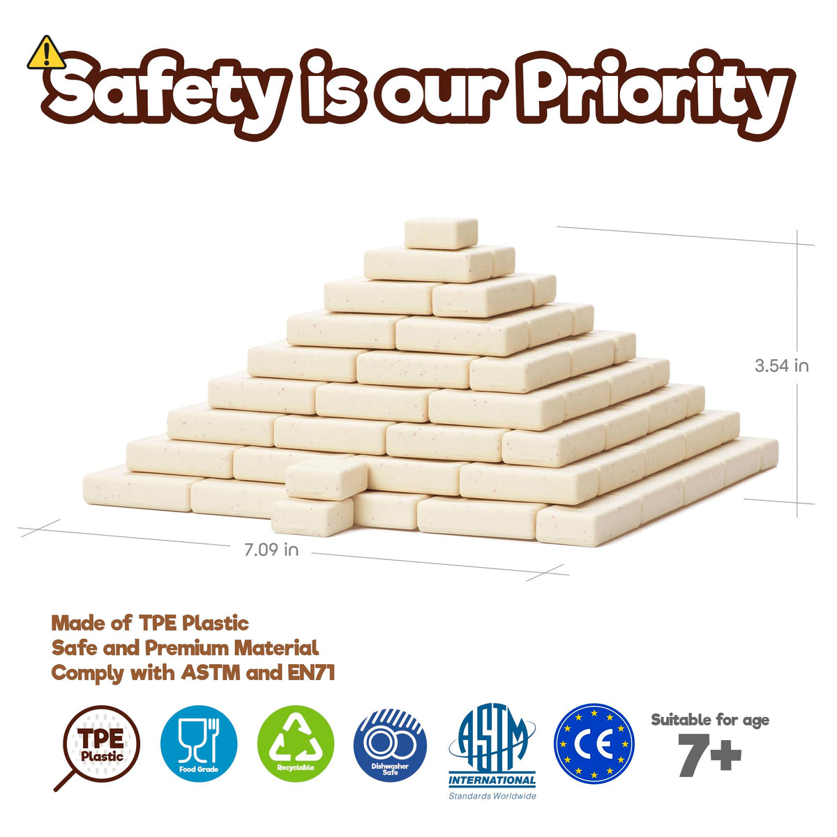 Taksa Toys pyramid-themed blocks inspire imaginative play and early engineering concepts.
